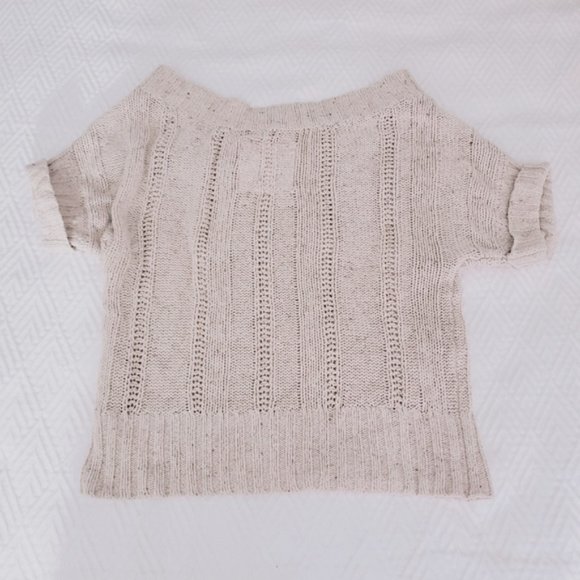 Hollister Rare Off the Shoulder Batwing Sleeve Knit Top- Sandy beige - Picture 7 of 9